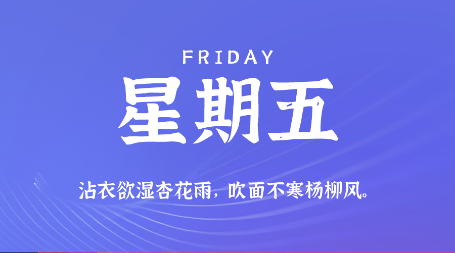 04月18日，农历三月廿一，星期五!