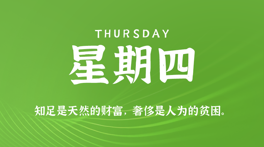04月24日，农历三月廿七，星期四!