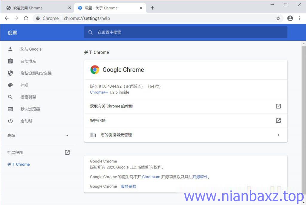 Google Chrome v81.0.4044.113 X64 绿色便携增强版