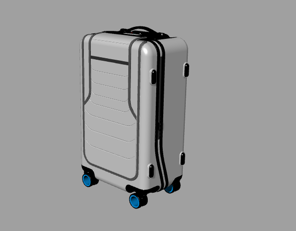 3款行李箱-犀牛3D模型