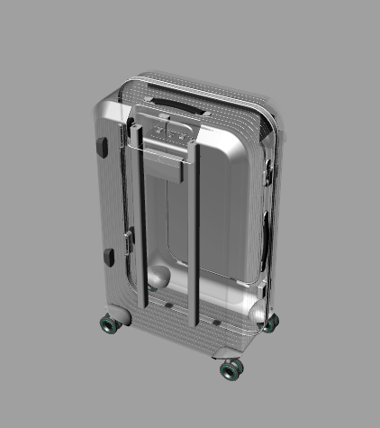 3款行李箱-犀牛3D模型